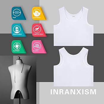 トップス BINDER NECK SWEAT INRANXISM FTM Chest Binder for Transgender Women Tomboy