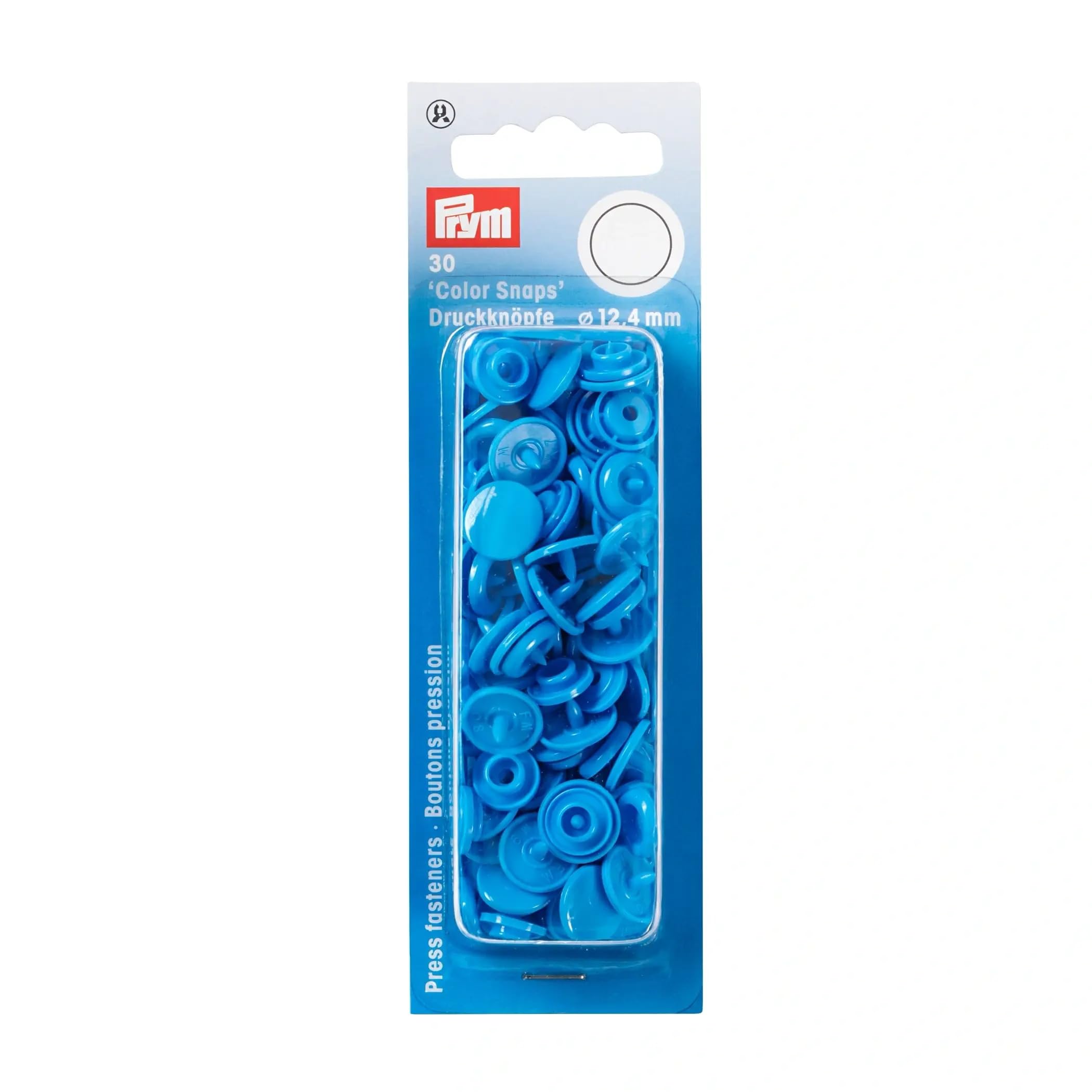 Prym Druckknopf Color Snaps Rund 12,4 mm, stahlblau