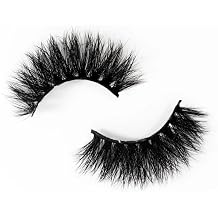 3D Mink Lashes | Luxury Real Mink Eyelashes Cruelty-Free False Lashes Reusable, Maximum Volume 18mm-25mm Wispy and Fluffy Real Mink Lashes Bella Donna