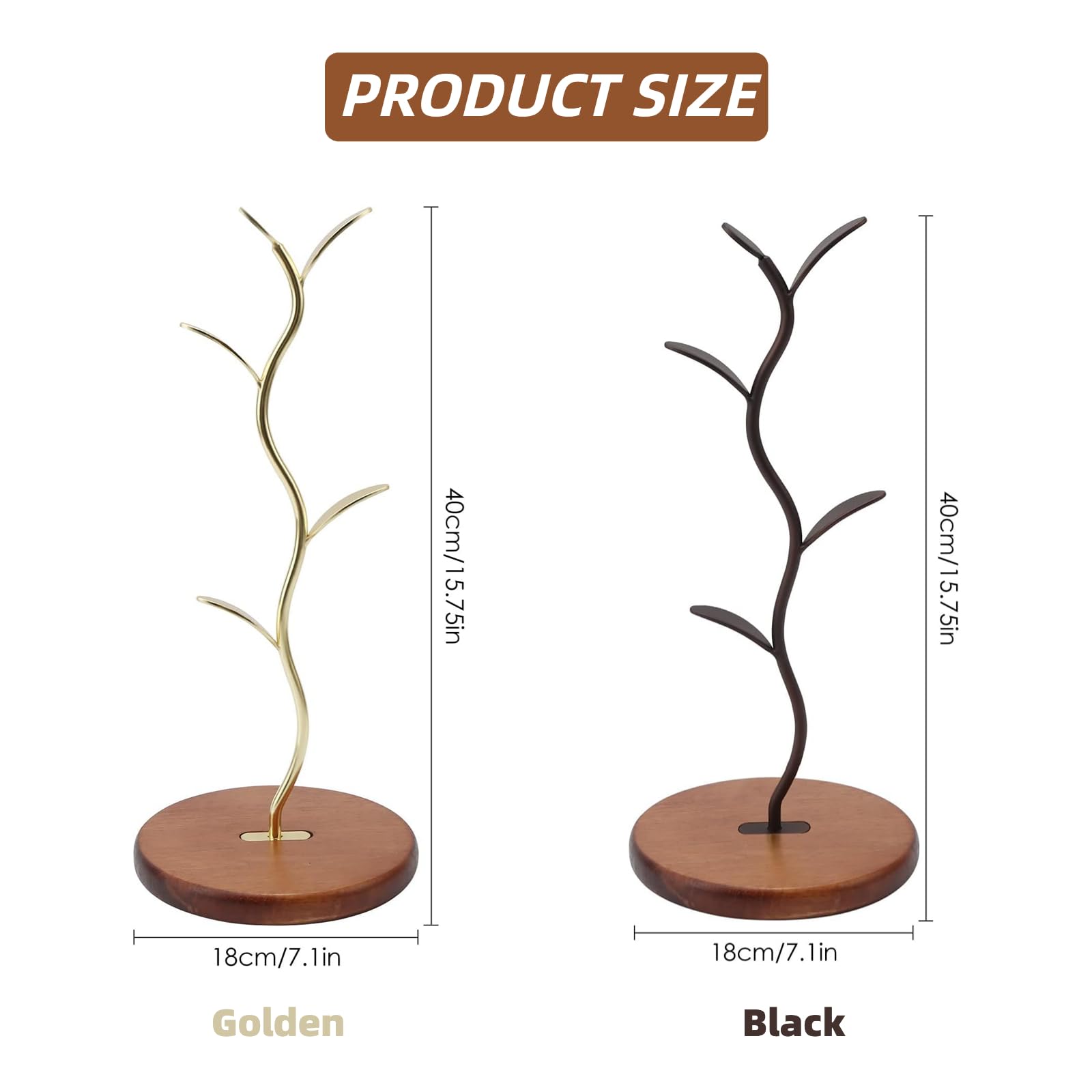 Arbre à Tasses En Bambou Support Porte Arbre De Tasse De Cuisine En Bois Arbre Tasses Rack Pour Tasses Caf Pour Comptoir Porte Gobelets Organiseur De Bijoux Cuisine Table De Organisateur1pcs 65085351