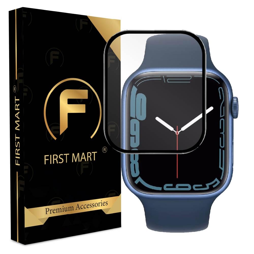 FIRST MART Premium Tempered Glass for Apple Watch Series 9 / Series 8 / Series 7, 45 mm with Edge to Edge Coverage and Easy Installation Kit, Pack of 1 (B0CRZ8NWFM) Amazon Price History, Amazon Price Tracker