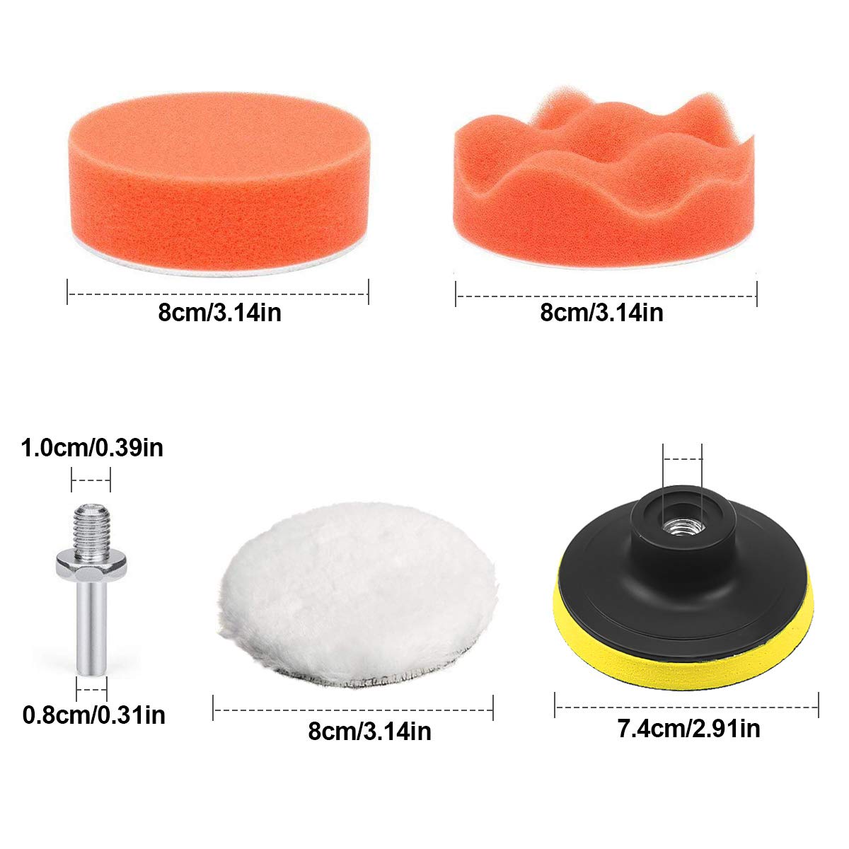 Bestcool 29 Pcs Éponge De Polissage, Kit De Polissage, Kit De Polissage Bestcool 29 Pcs Éponge De Polissage, Kit De Polissage, Kit De Polissage