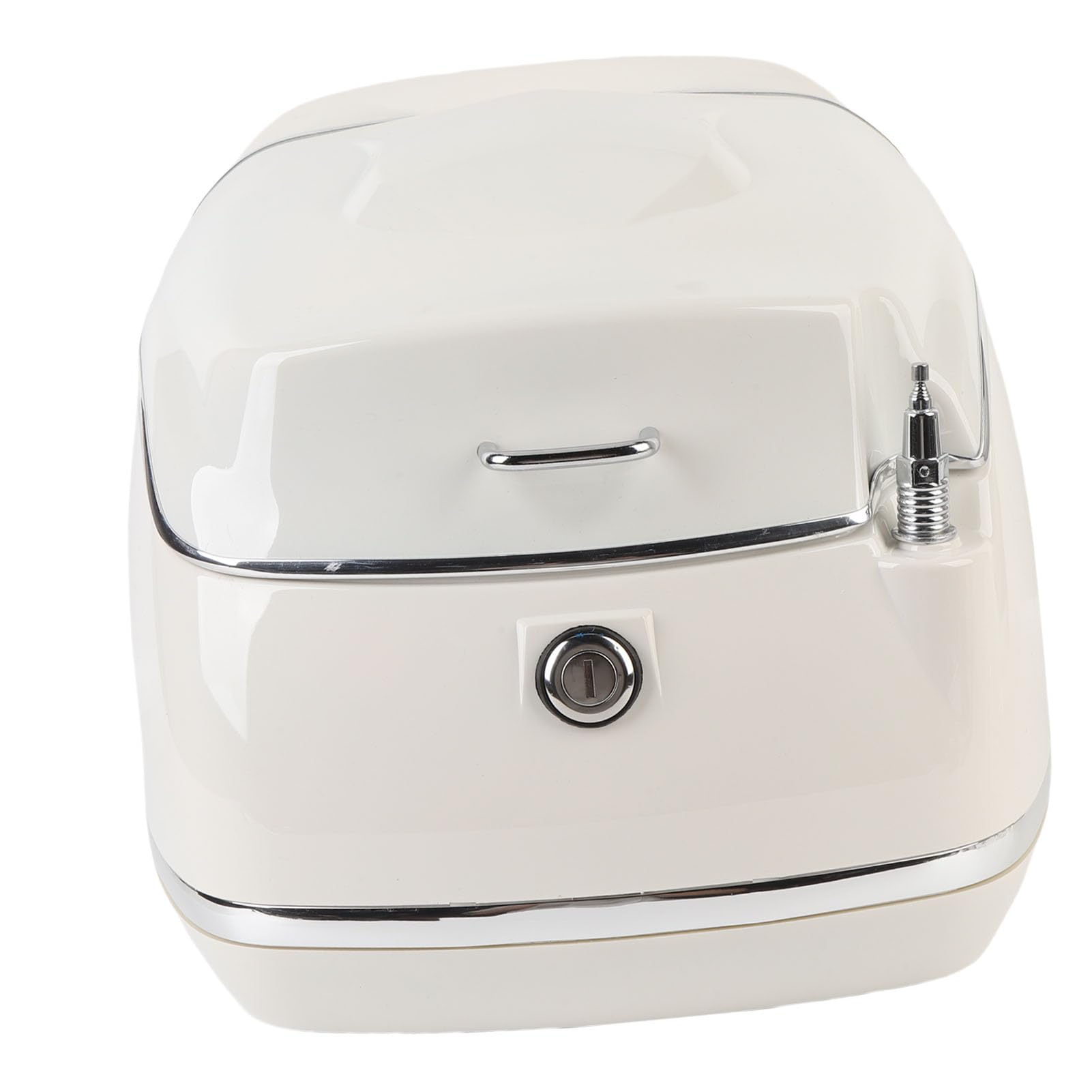 Motorrad-Topbox, Wasserdicht, 38 L, Universell Passend für Helm, Aufbewahrung, Motorrad-Heckbox für Fahrerausrüstung (Weiß)