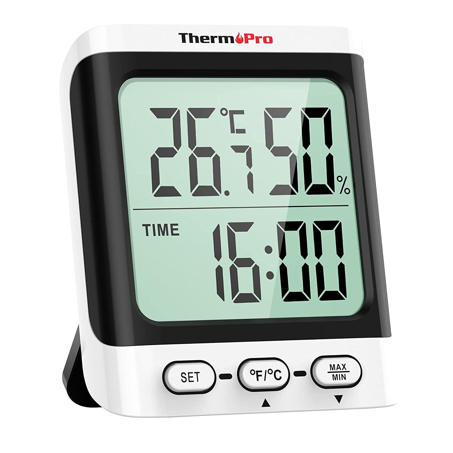 TP152 Digital Temperature and Humidity Monitor Digital Hygrometer with Temperature, Humidity and Clock LCD Display (B0CV7LLXJC) Amazon Price History, Amazon Price Tracker