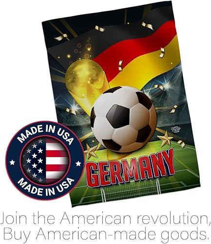 Miniatura 5 de Tapiz alemán de la Copa del Mundo, decoración del hogar, arte de pared, patio, césped, porche, habitación, pequeñas banderas al aire libre, letreros