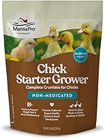 Manna Pro Non-Medicated Chick Starter Grower Crumble Feed, 18% Protein Vitamins Minerals for Baby Chicks, 5 lb