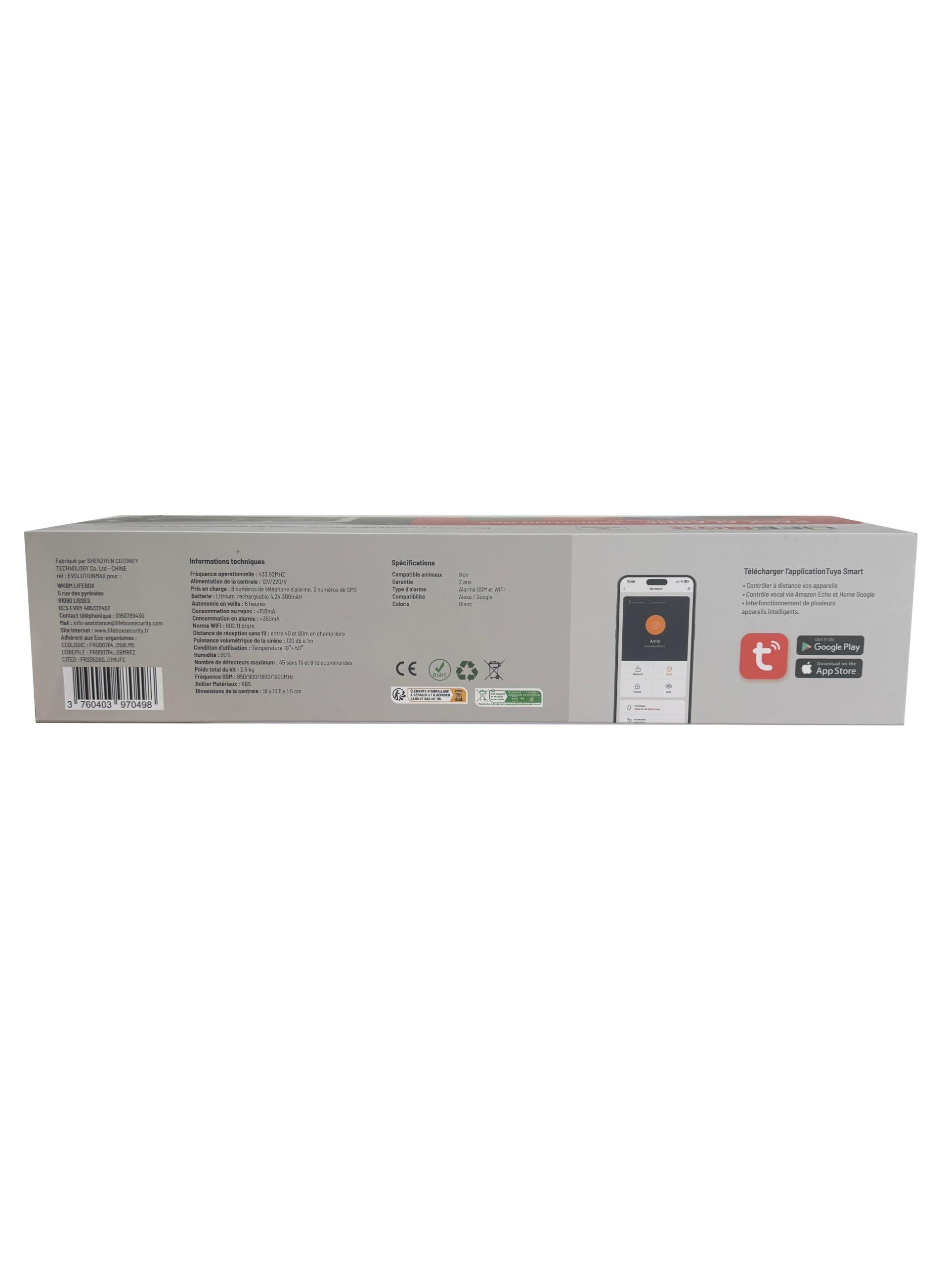 Pack Alarme EvolutionMax 4G