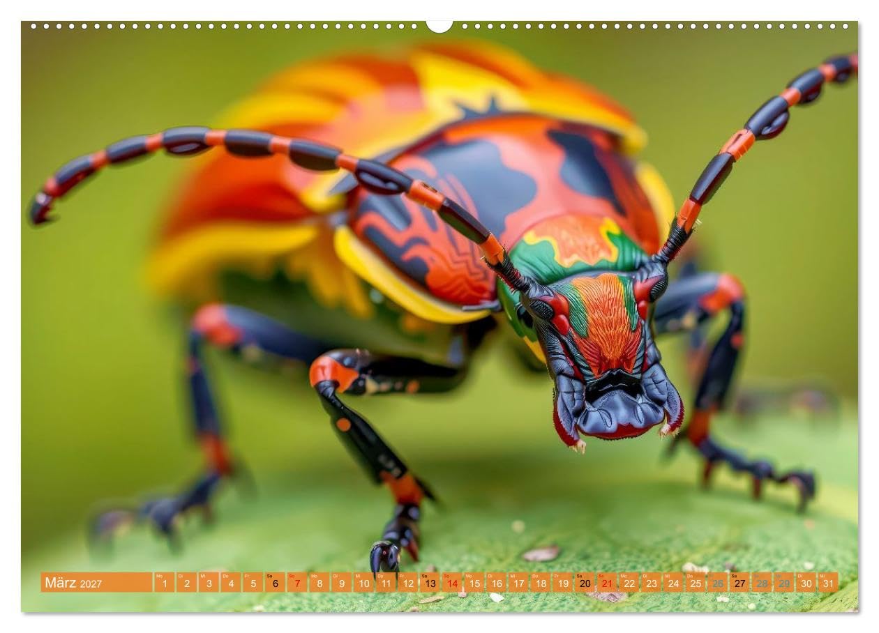 CALVENDO - Besondere bunte Käfer (Wandkalender 2027 DIN A2 quer), Monatskalender: Sie schimmern wie Edelsteine, tanzen durch das Licht und erzählen Geschichten aus der Natur.