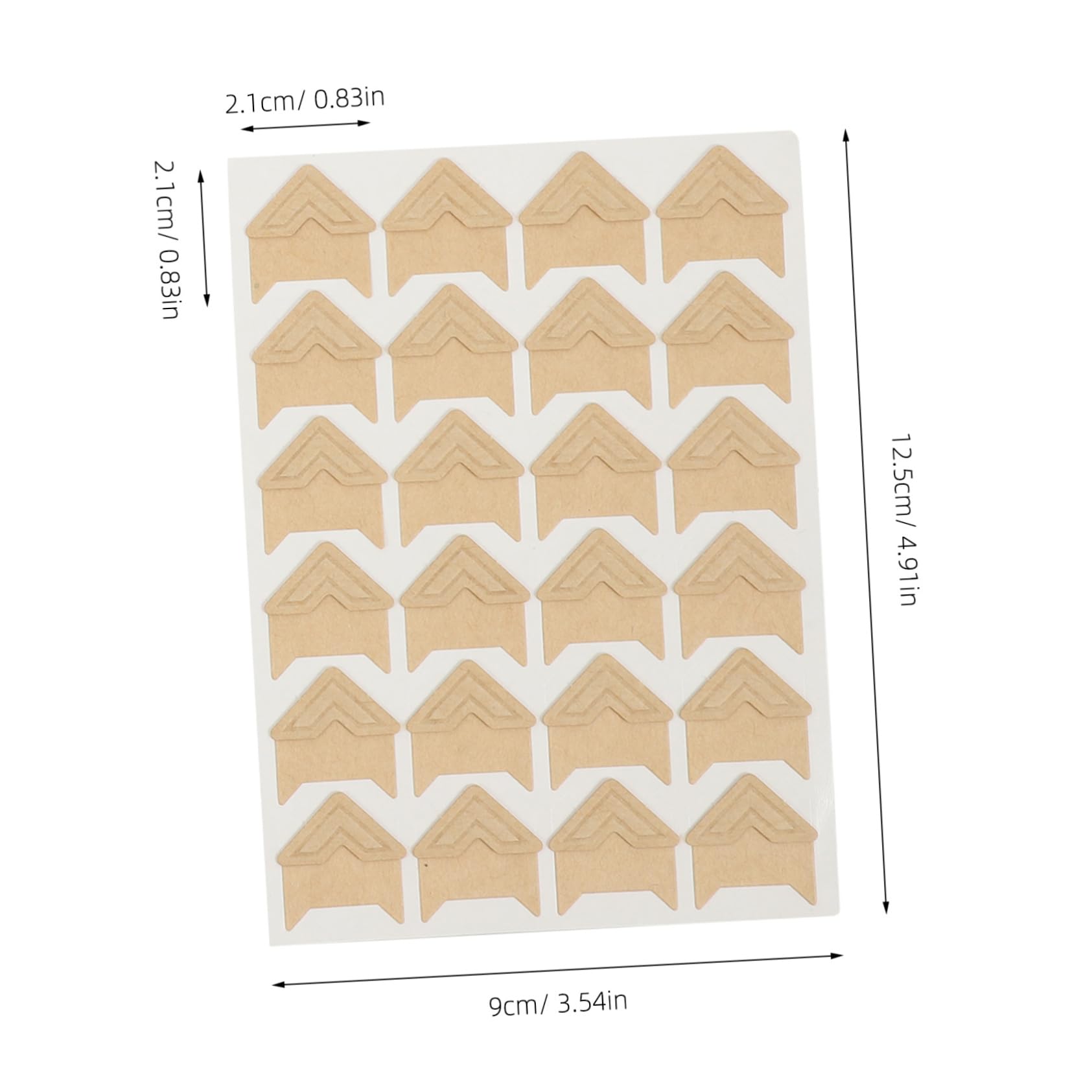 LALAFINA 10 Pack Photo Corner Stickers Self-Adhesive Scrapbook Journal Decor DIY Photo Album Mounts
