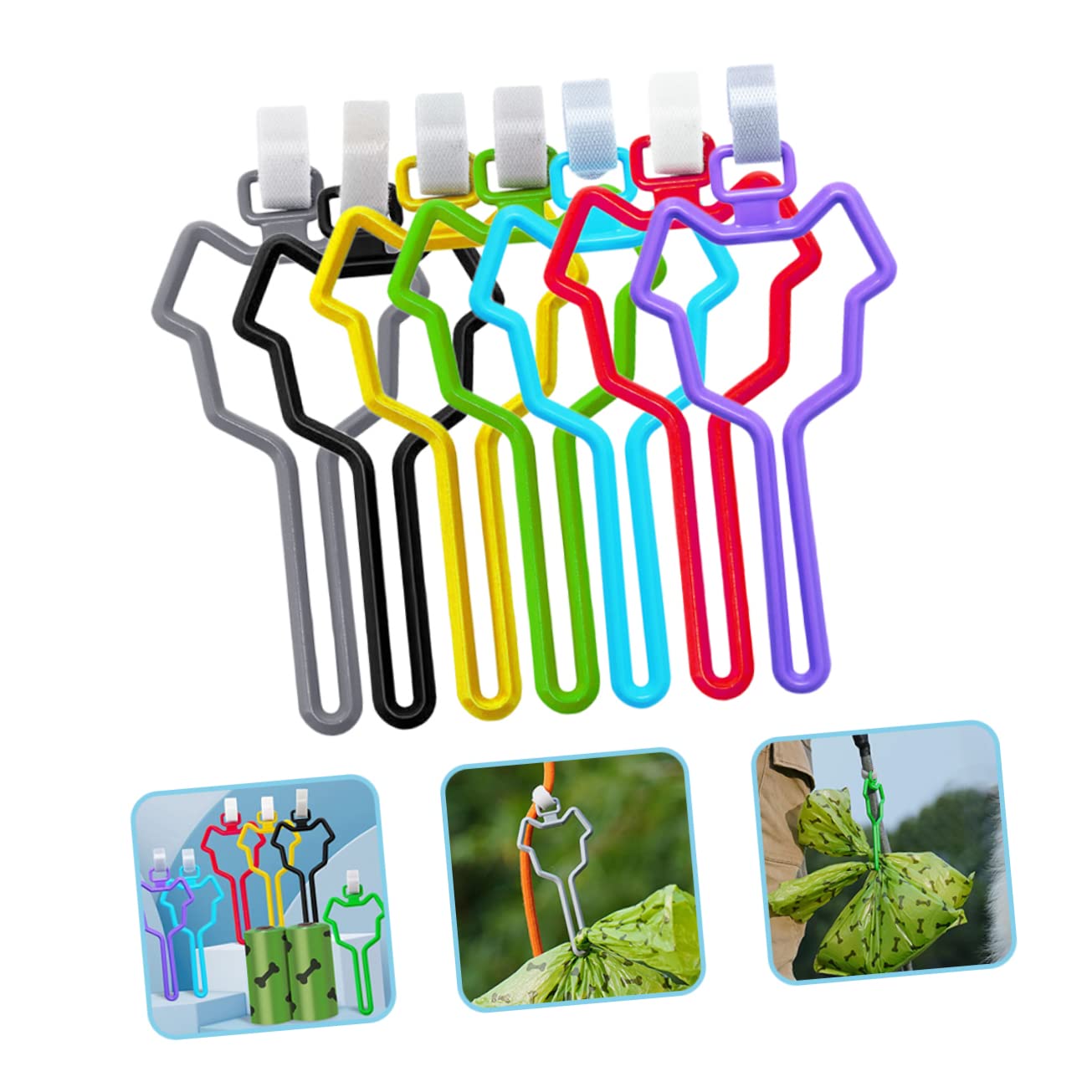 Sosoport 35pièces Distributeur De Sachets à Déjections Canines Avec Clip Pour Laisse Support Pratique Pour De Chiens