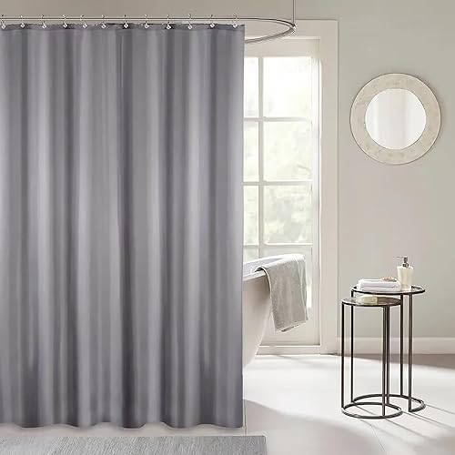 Home Must Haves Cortina de ducha de PVC impermeable (70 x 72 pulgadas) (gris)