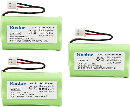 Miniatura 6 de Kastar Paquete de 2 baterías de repuesto para Vtech BT175242, BT-175242, BT275242, BT-275242, 6119, 6128, 6129, 89-1341-00-00, 8913410000, CS6128,