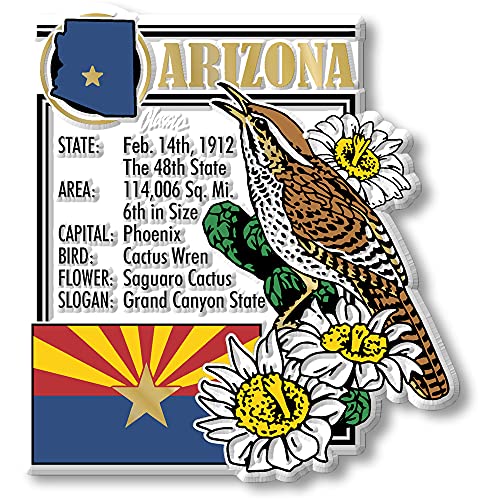 Set de 6 Imanes Decorativos de Estado Arizona miniatura 2