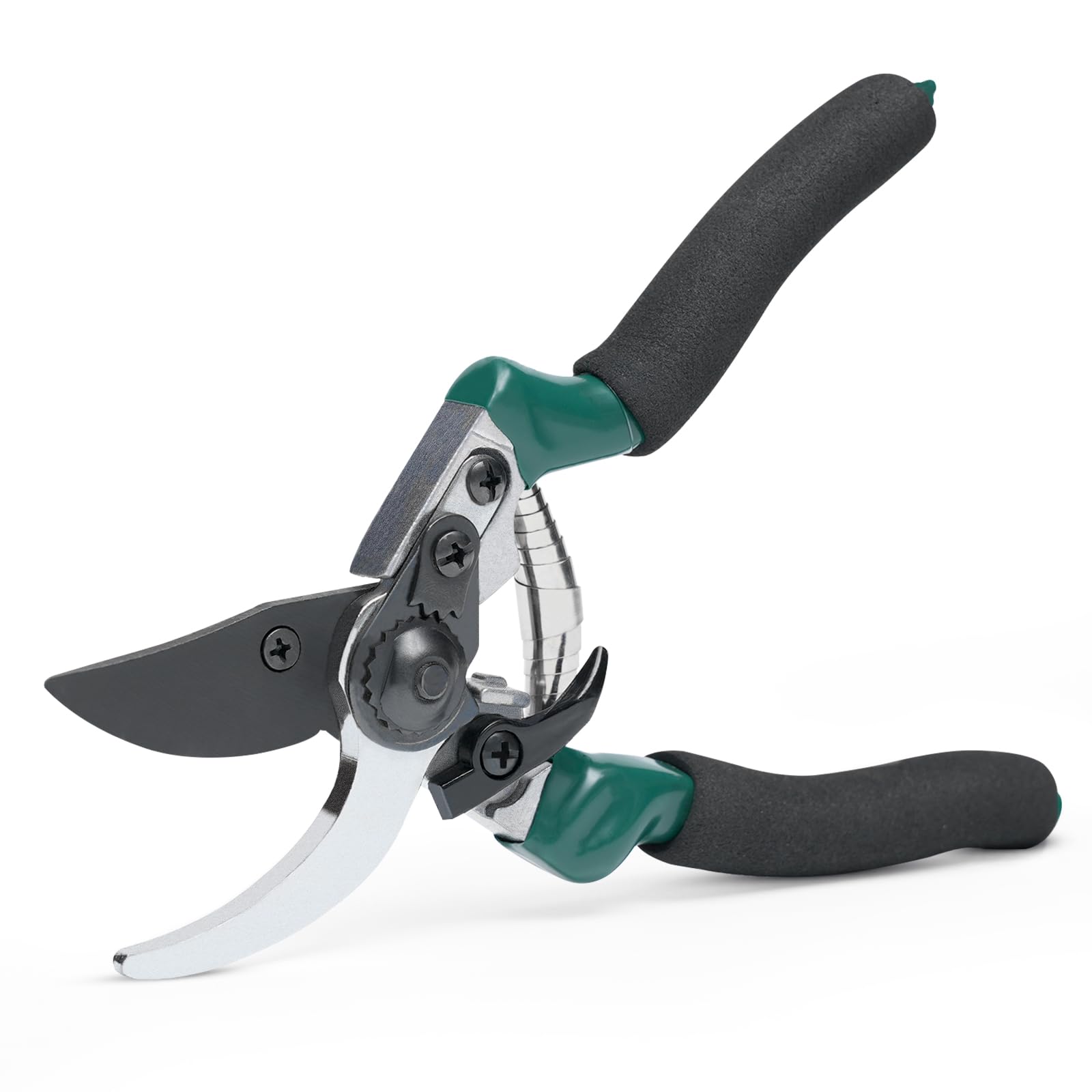 Secateurs Garden Shears Heavy Duty Pruning Shears 8" Garden Secateurs & Pruning Scissors with Carbon Steel Blade & Safety Lock Garden Tools Clippers for Plants Trees & Hedges - Foam Grip