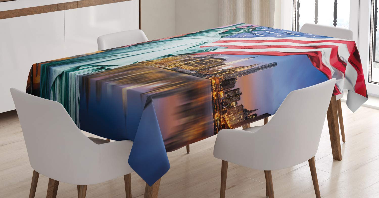 ABAKUHAUS Bandiera Americana Tovaglia, Aquila e Stripe