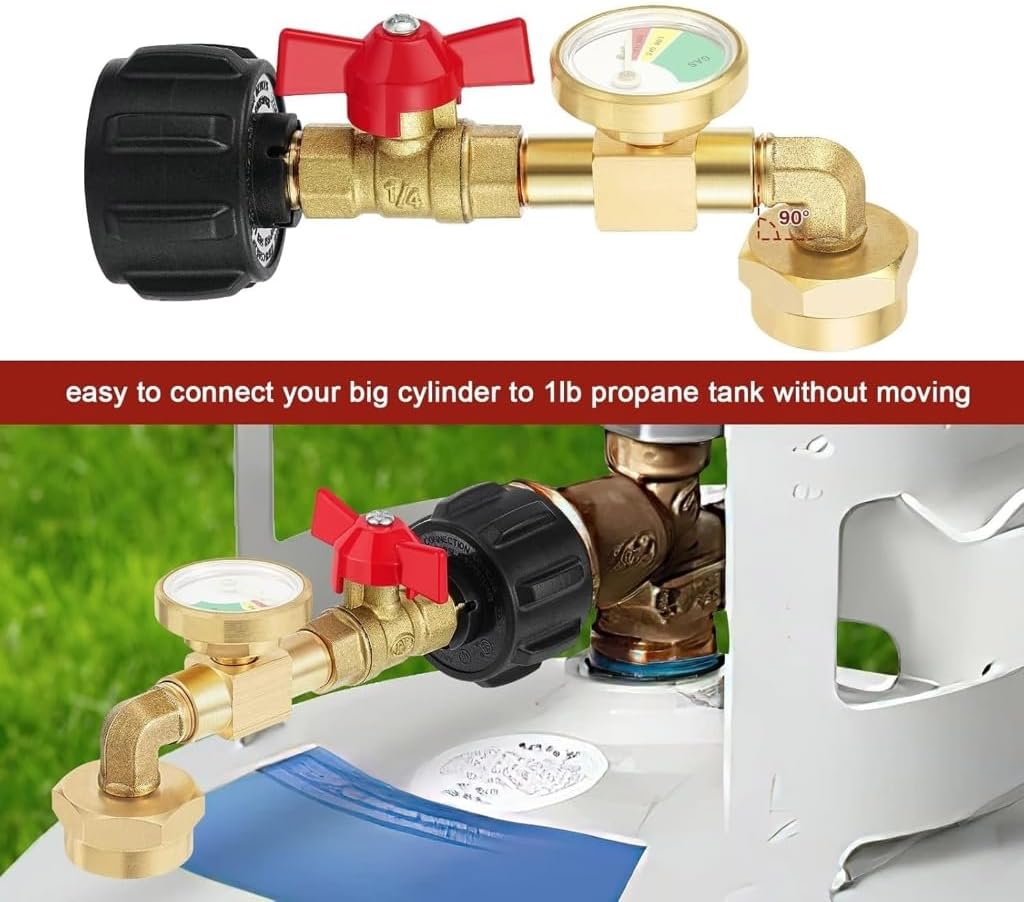 Metal Propanes Connectors Quick Connecting Fitting Conversion Fitting Grilling