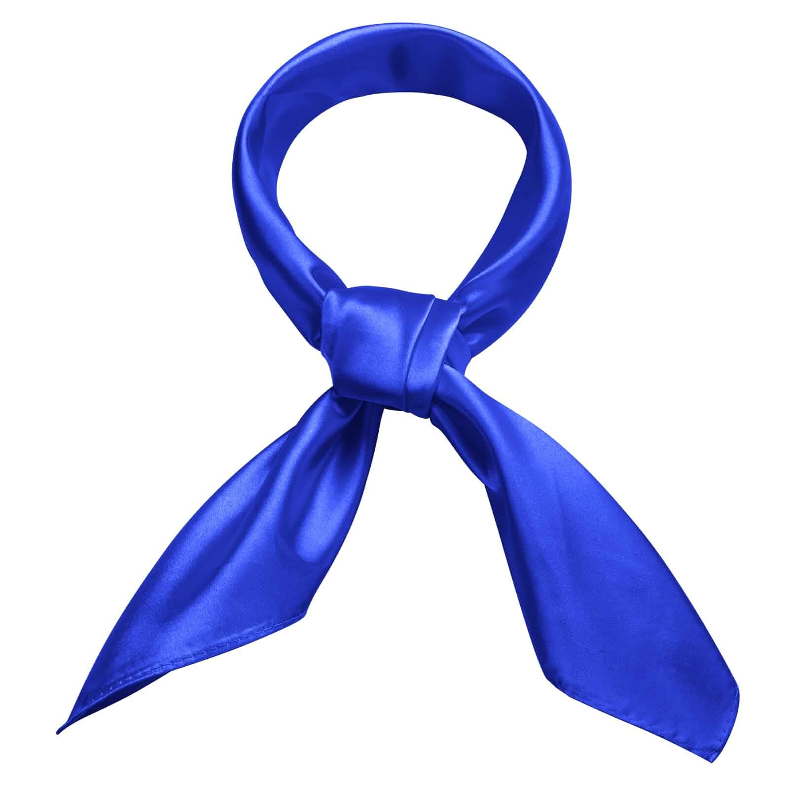 Women Square Scarf 23.6" Satin Head & Neck Scarf Silk Like Bandana Solid Color Satin Scarves, Fashion Handbag Hair Ribbons, 50s Retro Headwear, Soft & Lightweight, Daily Wear, Travel