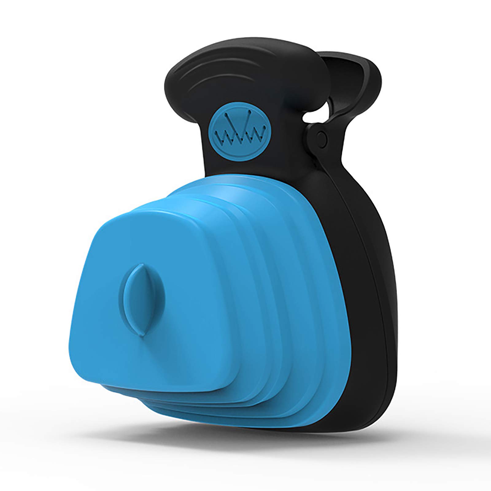 Pince à fumier Portable pour Chien Pooper Scooper Pelle à fumier pour Chien, Pelle à fumier Pliable avec Longue poignée adaptée aux Chiens et aux Chats,Bleu