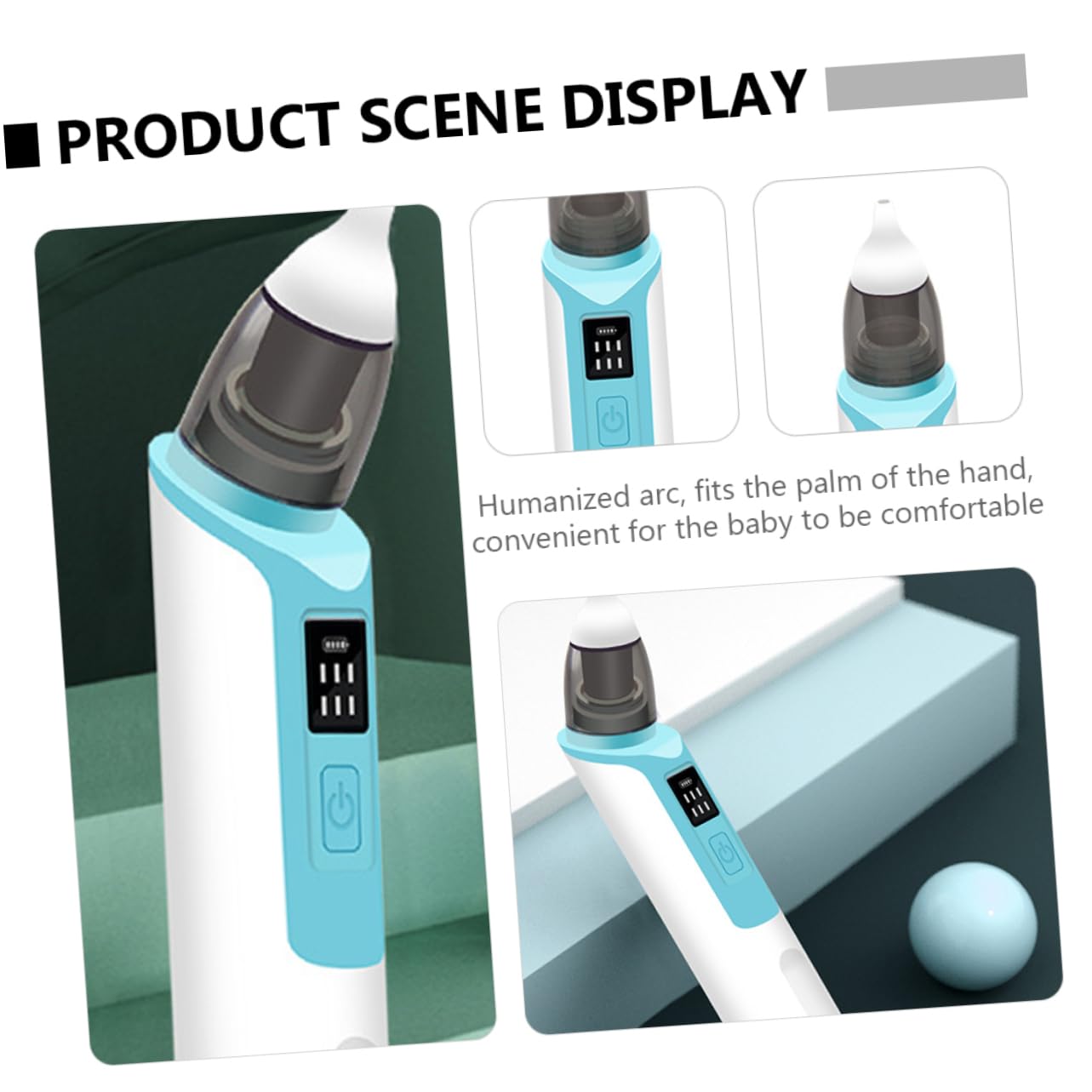 Kisangel Limpiador Bebe Eléctrico Aspirador De Mocos Velocidades Batería Usb Seguro Para Recién Nacidos