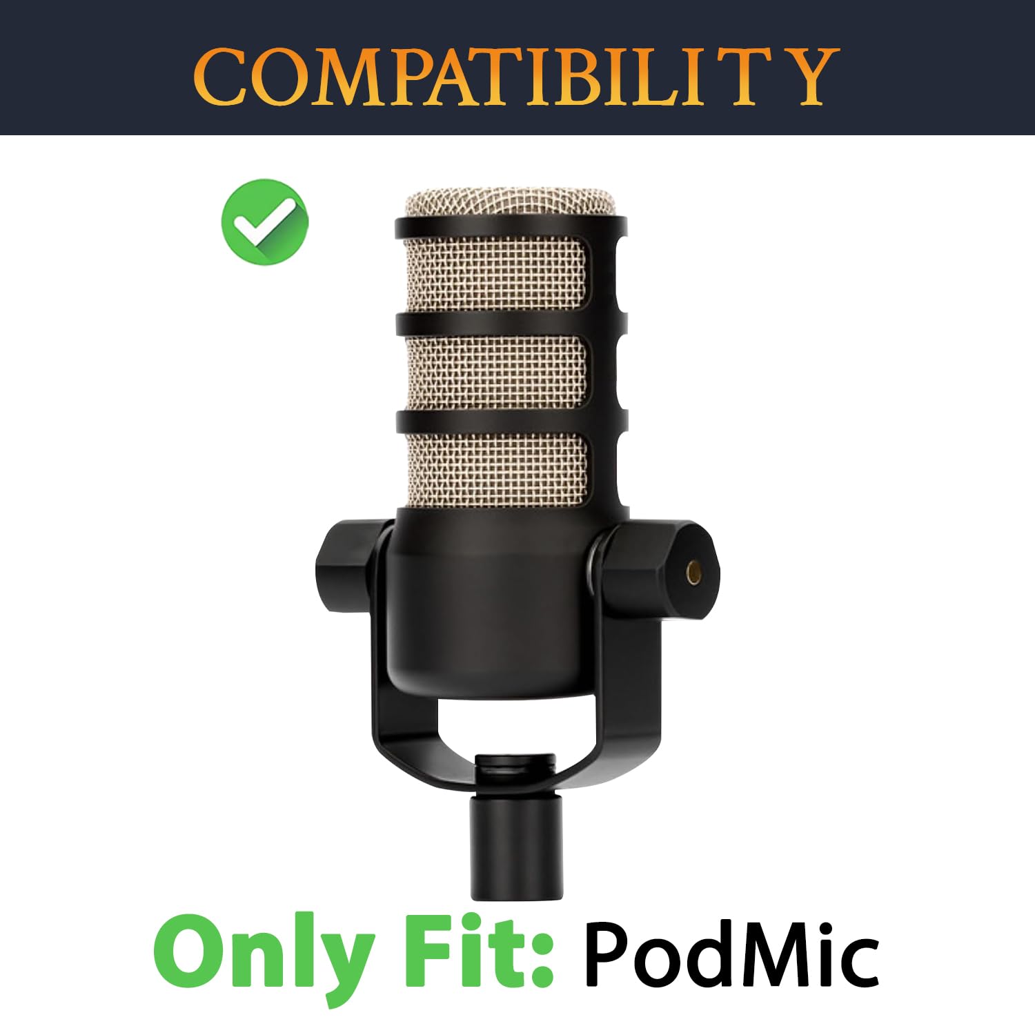 SOULWIT 2Pcs Microphones Pop Filter for Rdiameter DE(Rode) PodMic Cardioid Dynamic Broadcast - Image 2
