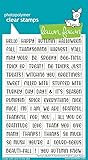 Lawn Fawn Henry's Build-A-Sentiment Fall Clear Stamps, 4x6 Inches, Autumn and Halloween Phrases, LF3861