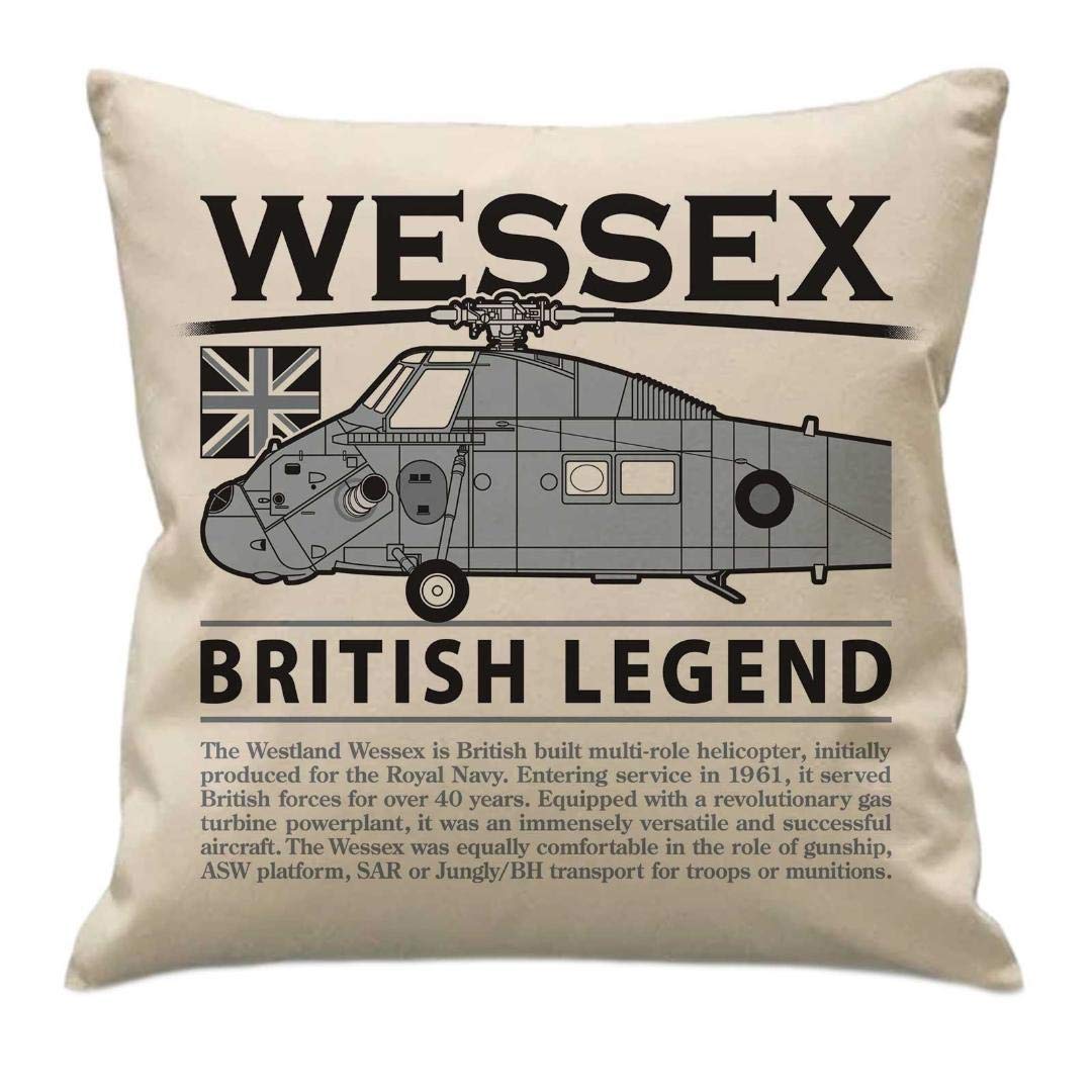 The Wooden Model Company Ltd Off-White Westland Wessex Raf Royal Air Force Royal Australian Navy Anti-Submarine Warfare Utilitysearch And Rescue Helicopter Cushion And Inner Included
