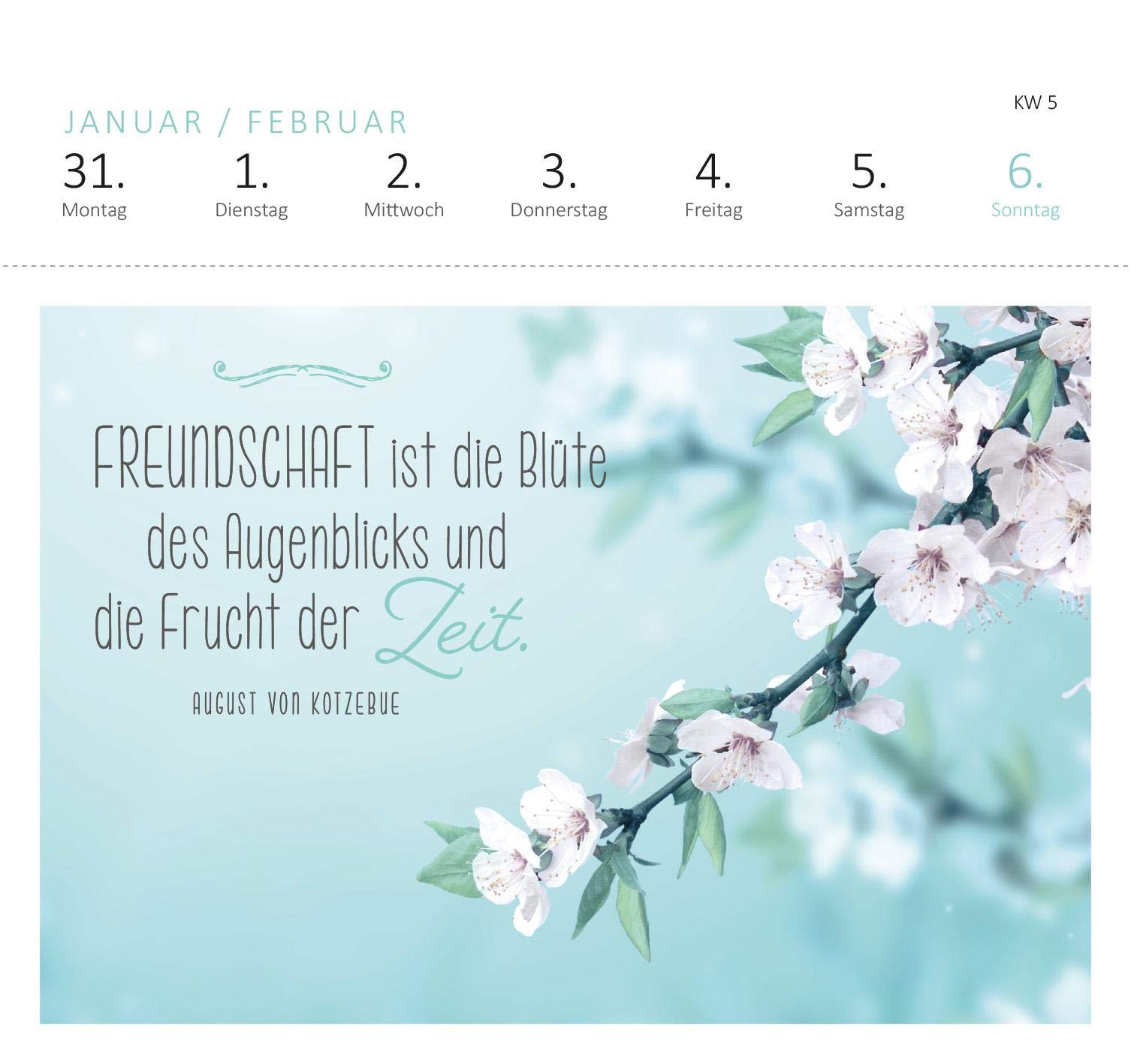 Postkartenkalender Lebensweisheiten 2022