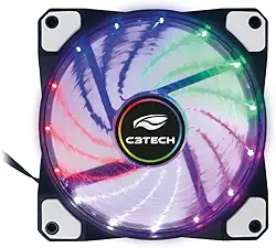 Cooler Fan para Gabinete C3Tech F9-L110M, 12 cm, com Iluminacao LED