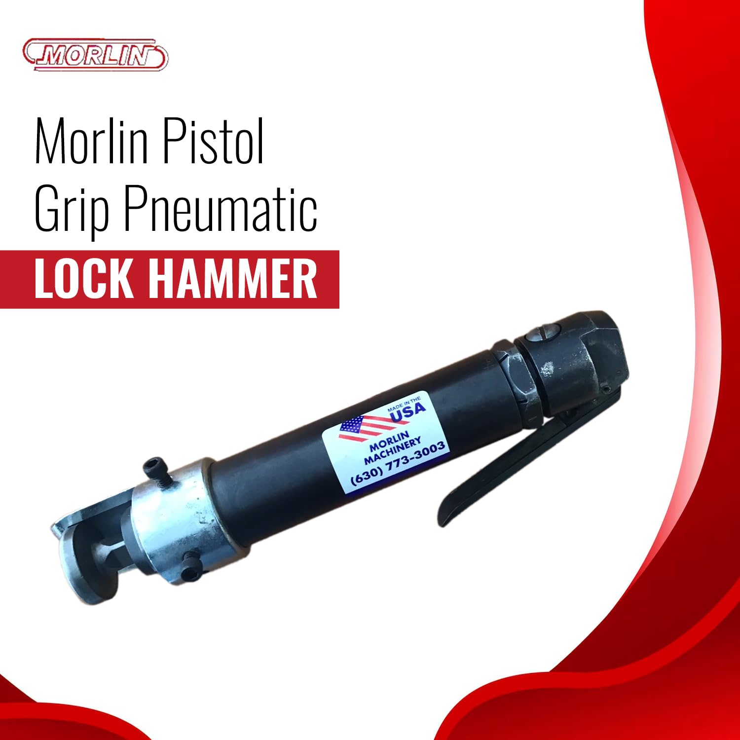 Generic Morlin Pistol Grip Pneumatic Lock Hammer, Model 5200: Air