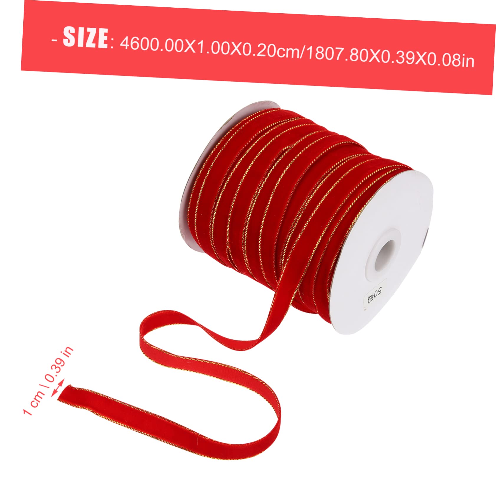 SHINEOFI 3rollen Velour Ribbon Für Weihnachtsdeko Yards Rot Für Bastelarbeiten Geschenkverpackungen Und -projekte Für Festliche Anlässe Und Dekorationen