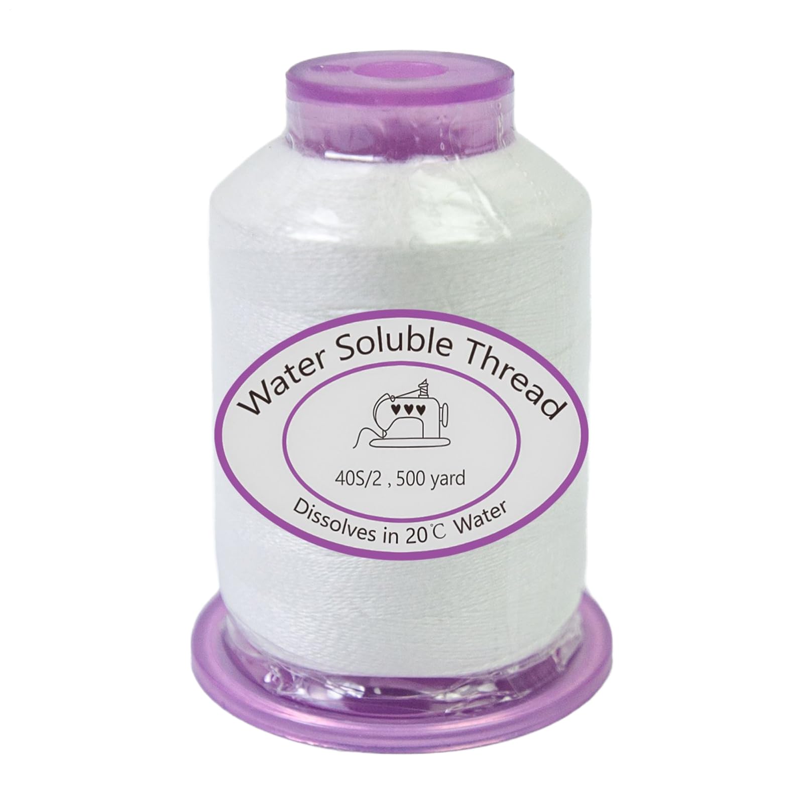 All-Purpose Sewing Thread | 455 Metres Water Soluble Yarn | Vinylon Soluble Thread for Quilting Projects Fabric Art Crafts Hobby Enthusiasts Costume Making | 0.1mm Thick Quilt Accessories