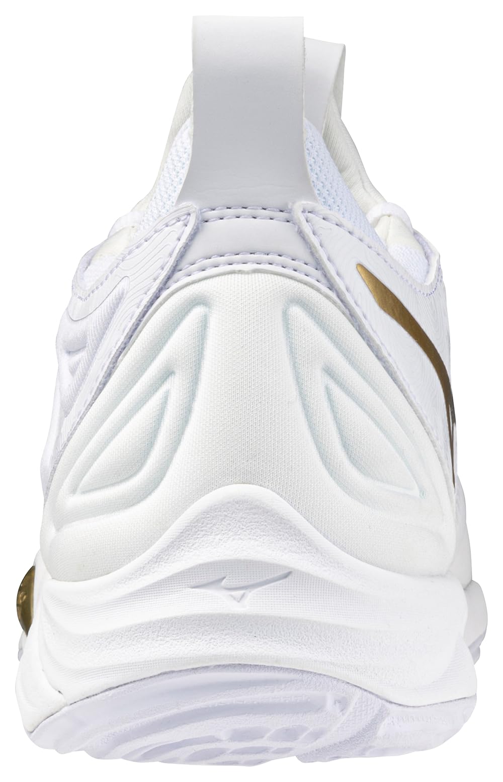 Mizuno Wave Momentum 3 Women's Volleyball Shoe, White-Gold, 7.5