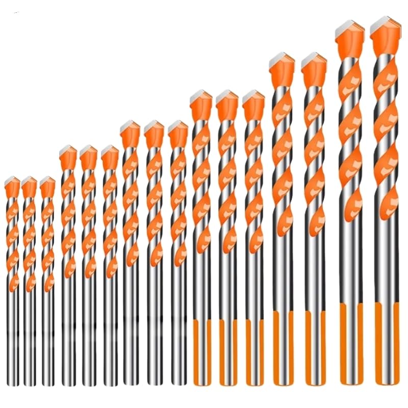 炭化タングステン石材ドリルビットセット金属鋼磁器セラミックタイルコンクリートレンガ木材 3-12 ミリメートル掘削ツール(16PCS