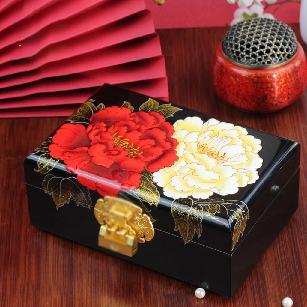 Jewelry Box Organizer Jewelry Box Jewelry Storage Box Jewelry Box Storage Box Retro Jewelry Box Dressing Table Jewelry Box Jewelry Organizer Small (3)