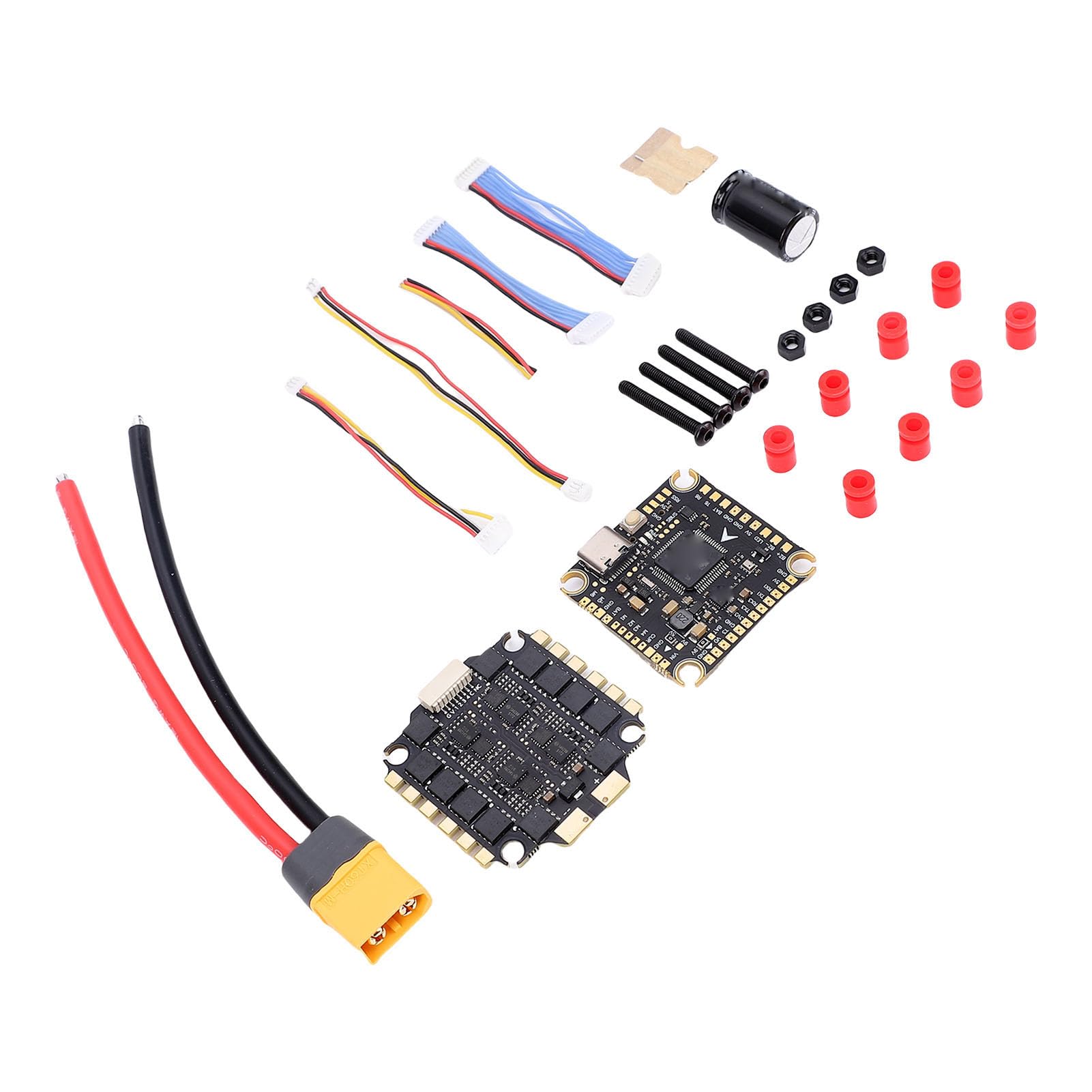 Contrôleur de Vol, Contrôleur de Drone F405 en Plastique avec Pile ESC 60A pour Drones de Course SpeedyBee FPV et Télécommandés