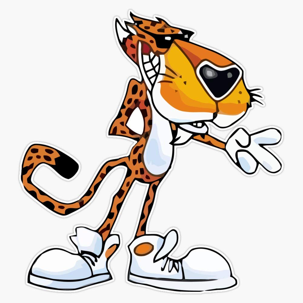 Chester The Cheetah Sticker Vinyl Bumper Sticker Decal Waterproof 5"