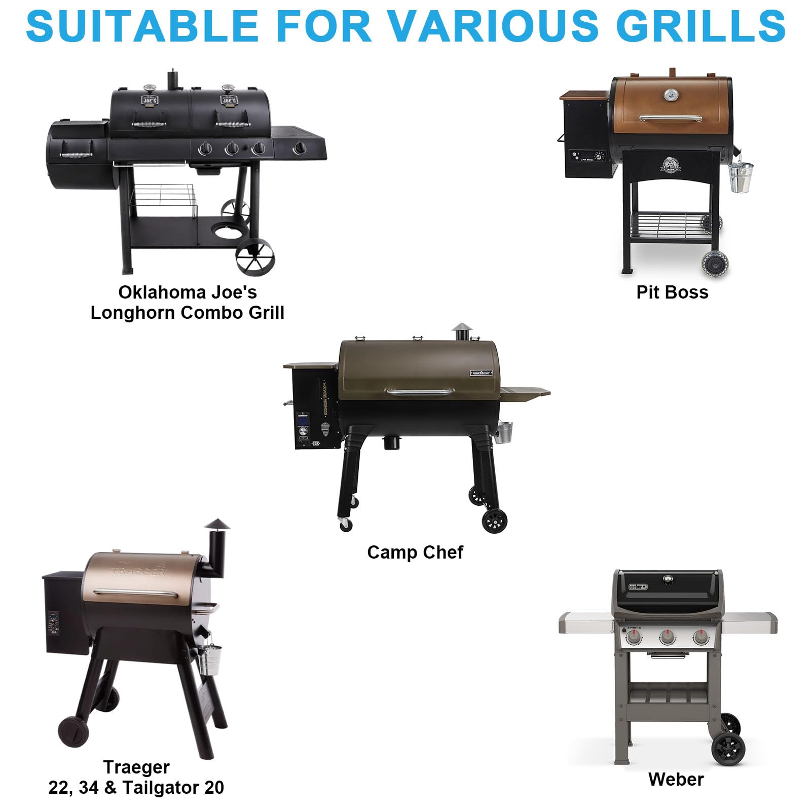 TAILGRILLER Universal Grill Warmhalterost - 48,3x16,8cm Edelstahl Für Alle Marken