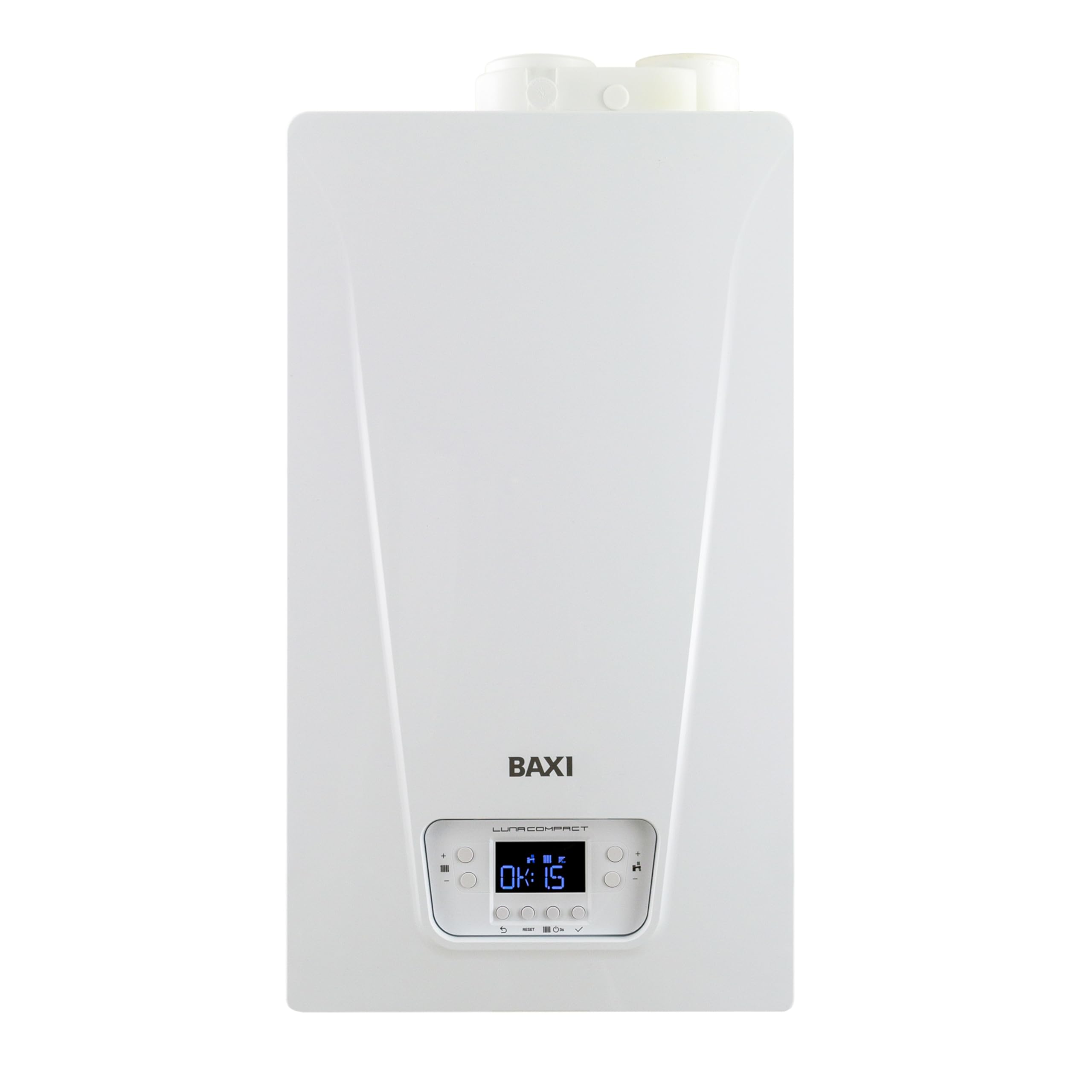 Baxi Luna Compact 32 Caldaia Murale Compatta a Condensazione, a Metano/​GPL/​Aria Propanata, Riscaldamento e Acqua Calda Sanitaria, Piccole Dimensioni, 70 x 39,​5 x 28,​5 Cm
