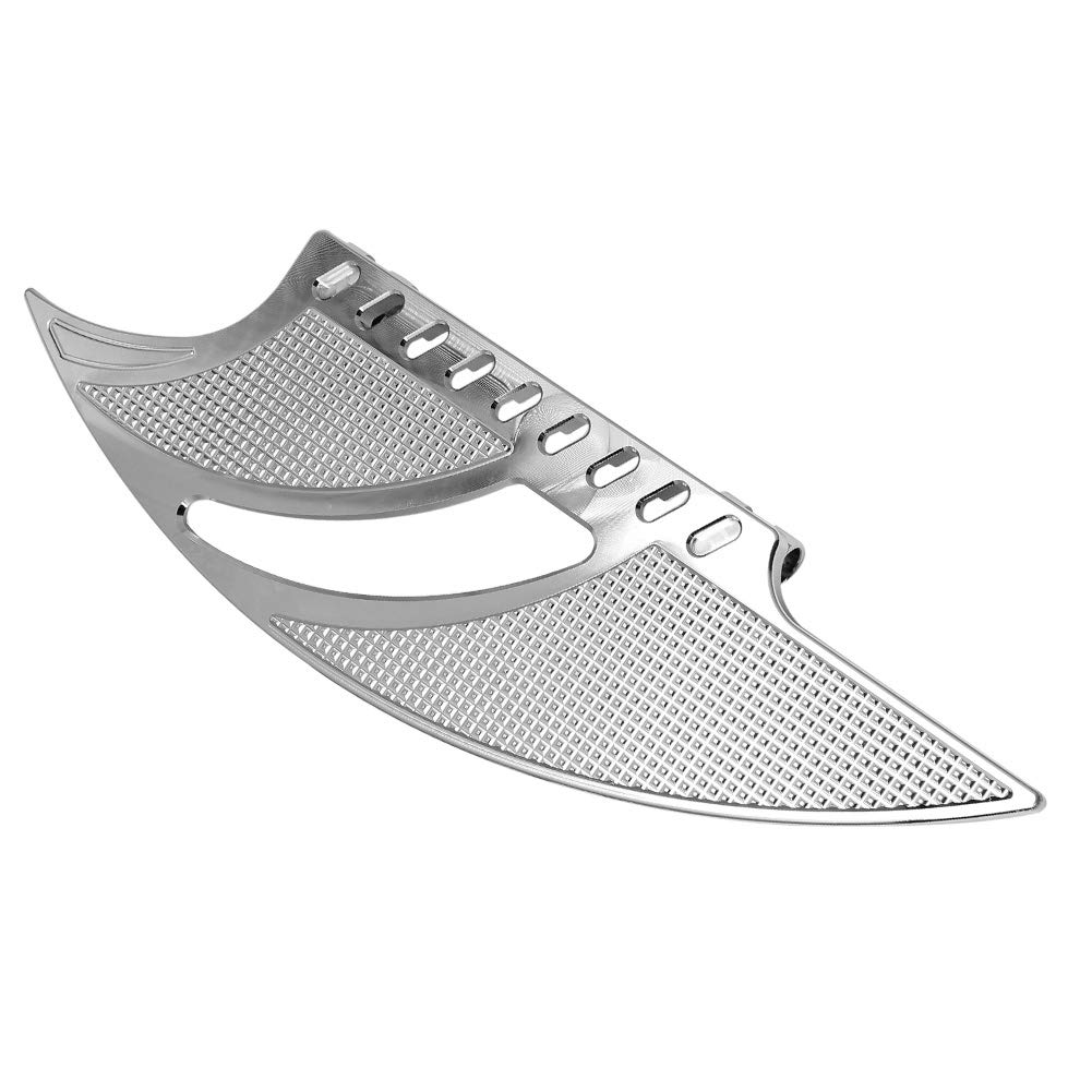 H RUO Chrome Driver Floorboard Front Rider Footboard Pedal Footrest for Harley Touring Street Road Glide Softail Dyna 1984-2015