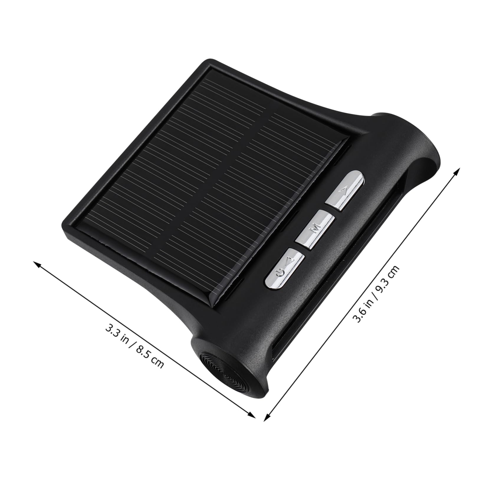SOLUSTRE 3piezas Reloj Solar Digital Para Coche y Monitor De Presión De Neumáticos Pantalla Led Multifuncional Para Automóvil