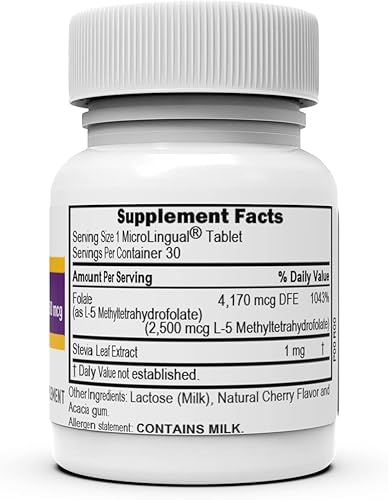 Miniatura 2 de Superior Source Metilfolato 5-MTHF 2,500 mcg, tabletas sublinguales de disolución rápida, 30 unidades, forma biológicamente activa de folato, salud