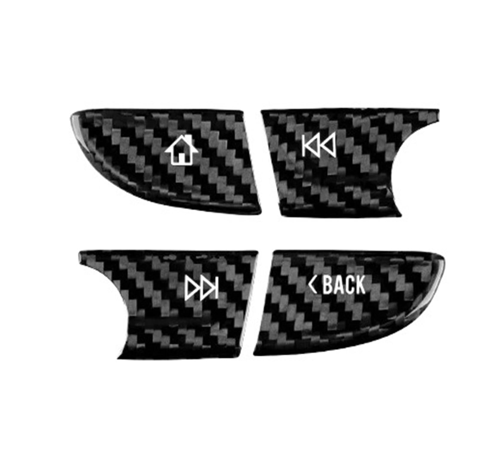 Car Accessory for Chevrolet for Camaro 2016 2017 2018 2019 2020 2021 2022 Hard Carbon Fiber Sticker Car Navigation Screen Button Accessories Interior Mouldings(A Black Button)