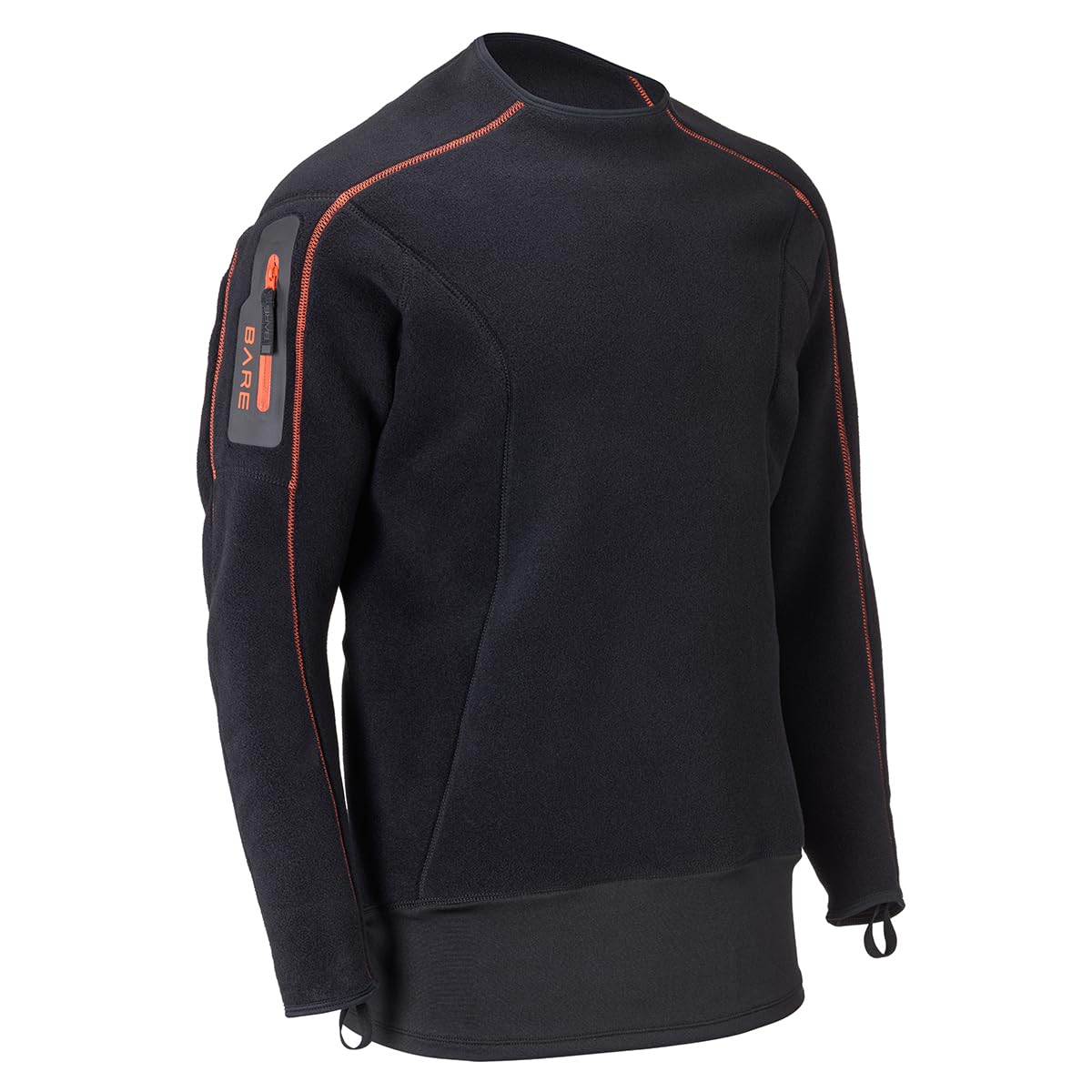 Bare Polar Stretch Mid-Layer, Top, Men's | Designed to be worn in tandem with drysuit for scuba diving | Form Fitting (XX Large)