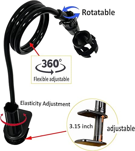 Miniatura 2 de Pmsanzay Cable de hierro flexible Minder, soporte universal para tabla de planchar Cable de plancha de vapor ajustable flexible Minder, mantiene el