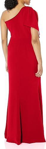 Miniatura 2 de Dress The Population Vestido largo Georgina de un hombro con detalle de lazo para mujer