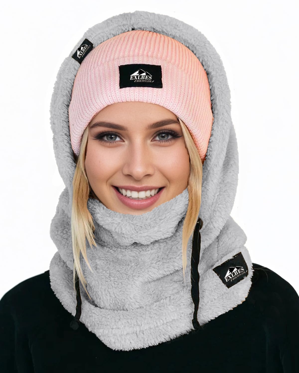 Sponsored Ad - Fleece Balaclava Face Mask Winter Ski Mask for Men Women Wind-Resistant Warm Face Cover for Cold Weather