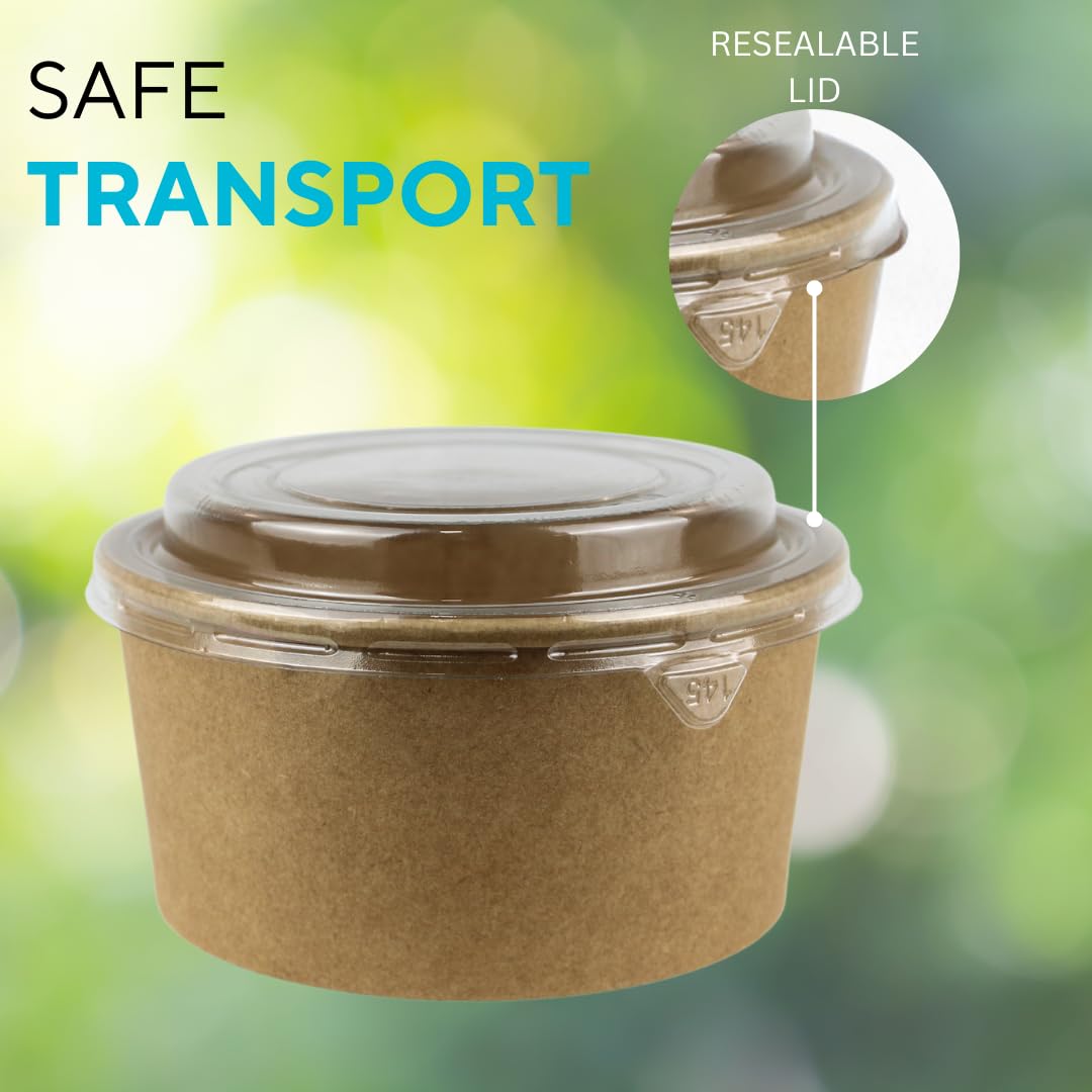 Saladebox met klapdeksel 500ml - 50 stuks - Goedkope Disposable