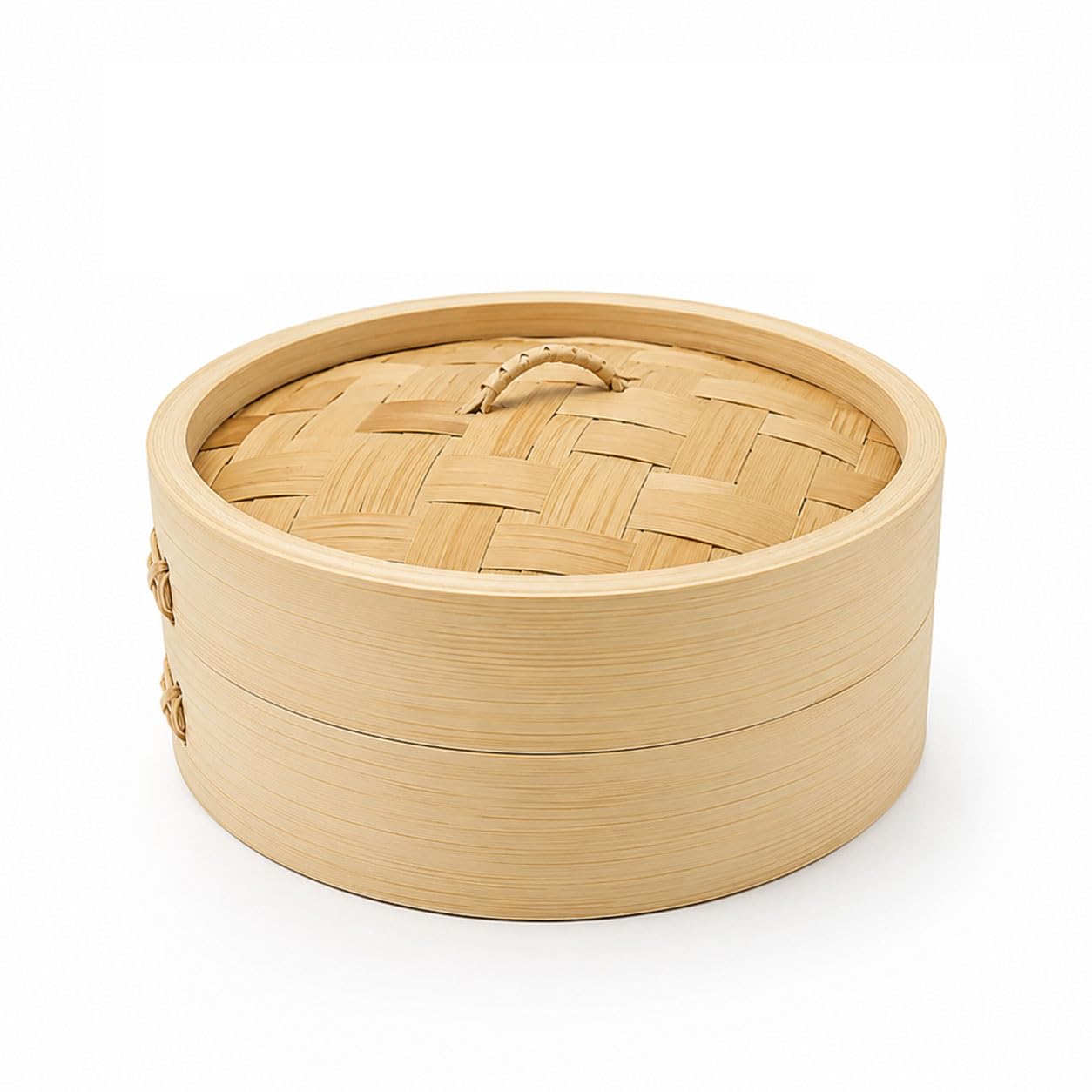 6 Inch Bamboo Steamer Basket for Momos, Dumplings & Dim Sum | Natural Wooden Steam Cooker with Lid | Healthy Oil-Free Cooking Tool-picture-11