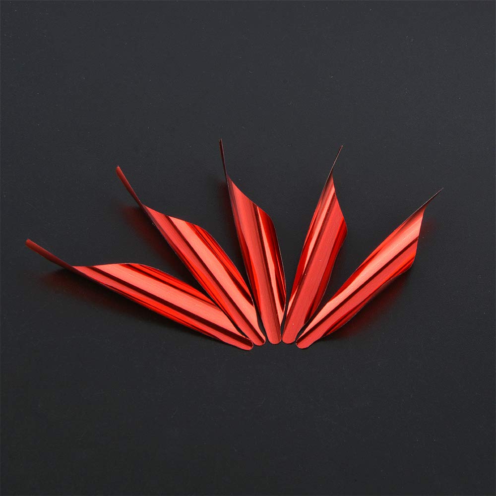 wolfman Tir à l'arc Spin Vanes 1.8 "Spirale Flèche Fletches Arbre Bricolage Aile Droite Plume de Flèche Tir Compétition Accessoires 50 Pcs