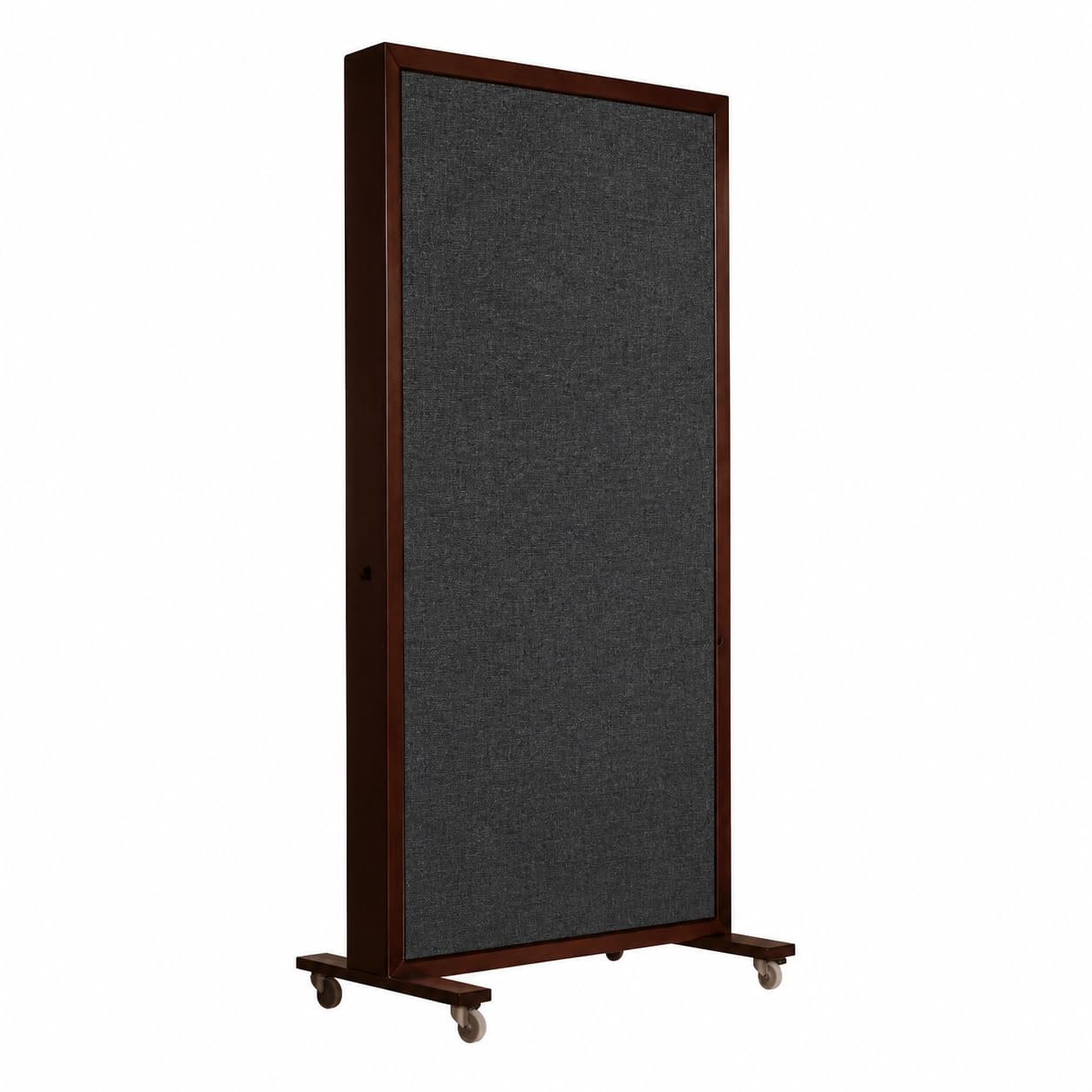 Timber Acoustics® GOBO Portable Acoustic Panel, 2.5 x 5 ft Room Divider with Standing Wheels, 5-inch Thick Sound-Absorbing Panel in Walnut Finish for Studios, Offices and Home Spaces (Black)-image-29